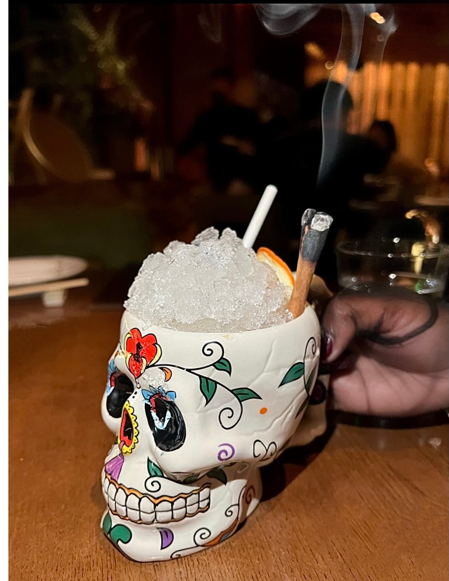 Skull Cocktail from Zuma Boston